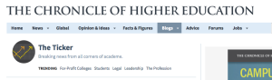 The Chronicle of Higher Education Blogs The Ticker